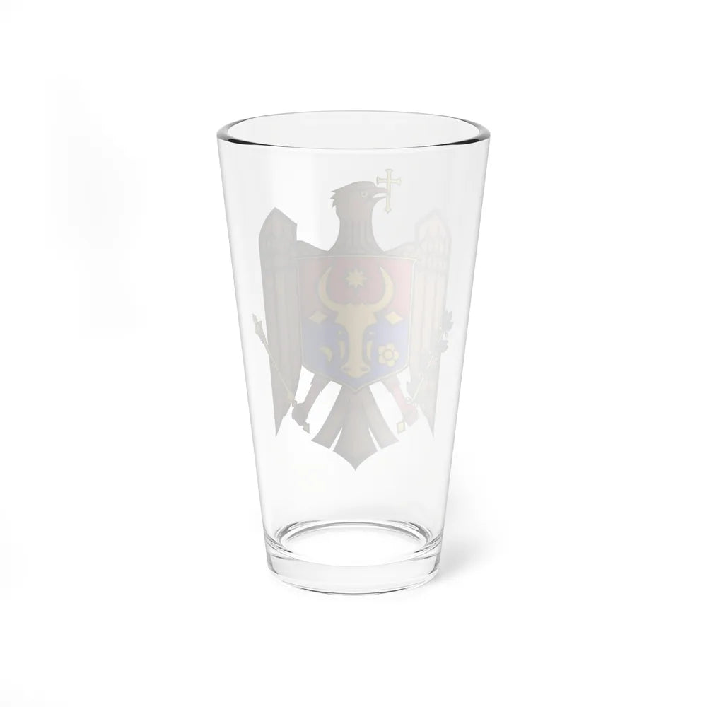 Coat of arms of Moldova - Pint Glass 16oz-Go Mug Yourself