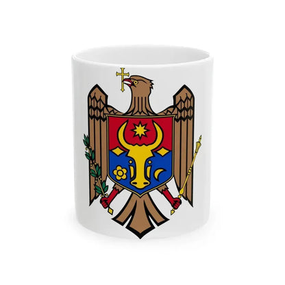 Coat of arms of Moldova - White Coffee Mug 11oz - Go Mug Yourself