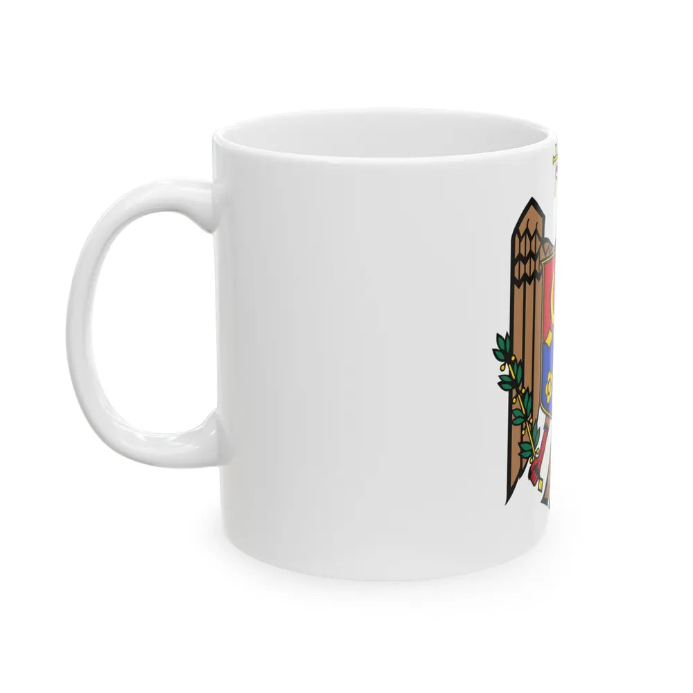 Coat of arms of Moldova - White Coffee Mug-Go Mug Yourself