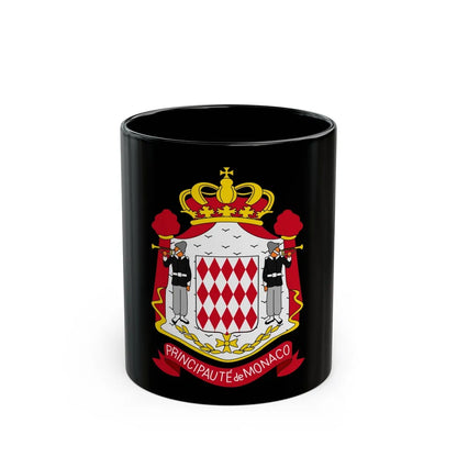 Coat of arms of Monaco - Black Coffee Mug-11oz-Go Mug Yourself