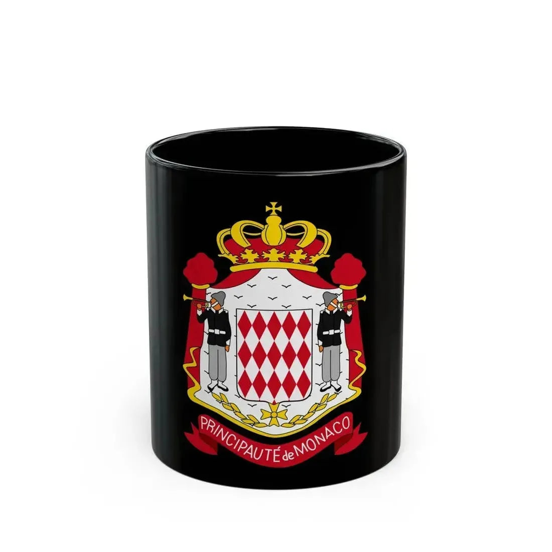 Coat of arms of Monaco - Black Coffee Mug 11oz - Go Mug Yourself
