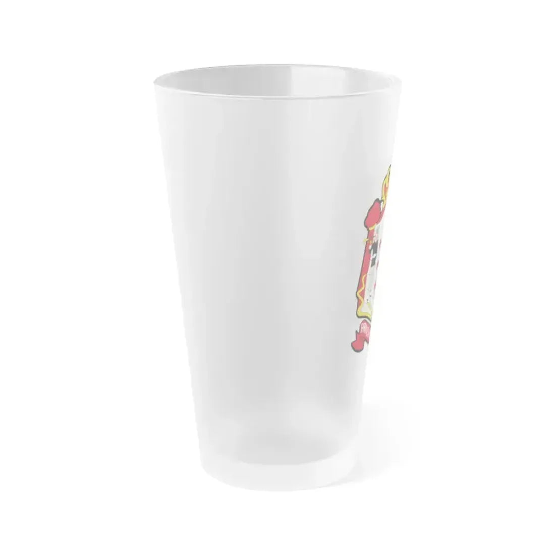 Coat of arms of Monaco - Frosted Pint Glass 16oz - Go Mug Yourself