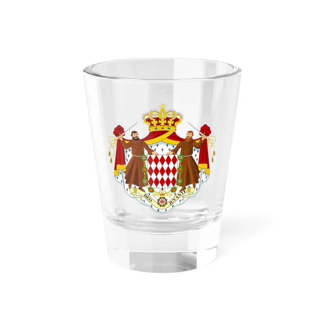 Coat of arms of Monaco (Monaco) (Coat of Arms) Shot Glass 1.5oz 1.5oz - Go Mug Yourself