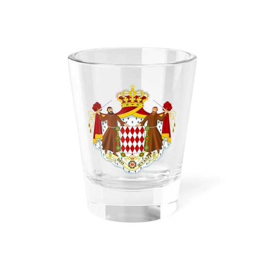 Coat of arms of Monaco (Monaco) (Coat of Arms) Shot Glass 1.5oz 1.5oz - Go Mug Yourself