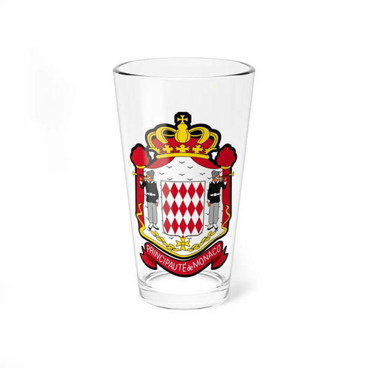 Coat of arms of Monaco - Pint Glass 16oz-16oz-Go Mug Yourself