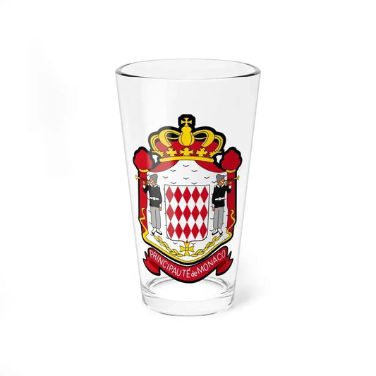 Coat of arms of Monaco - Pint Glass 16oz 16oz - Go Mug Yourself