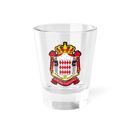 Coat of arms of Monaco version (Monaco) (Coat of Arms) Shot Glass 1.5oz 1.5oz - Go Mug Yourself
