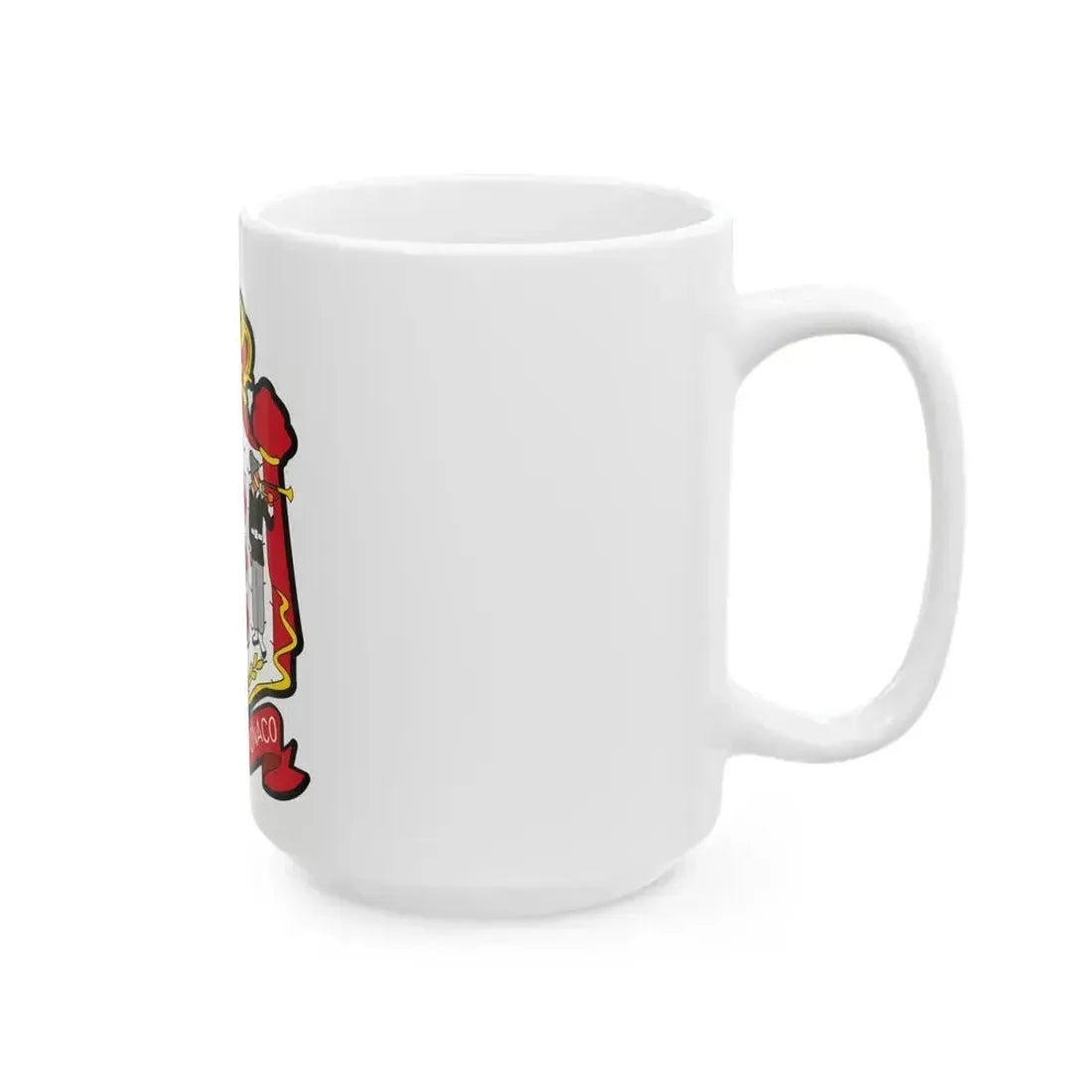 Coat of arms of Monaco - White Coffee Mug - Go Mug Yourself