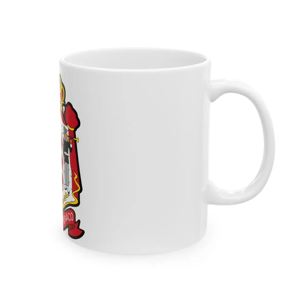 Coat of arms of Monaco - White Coffee Mug-Go Mug Yourself