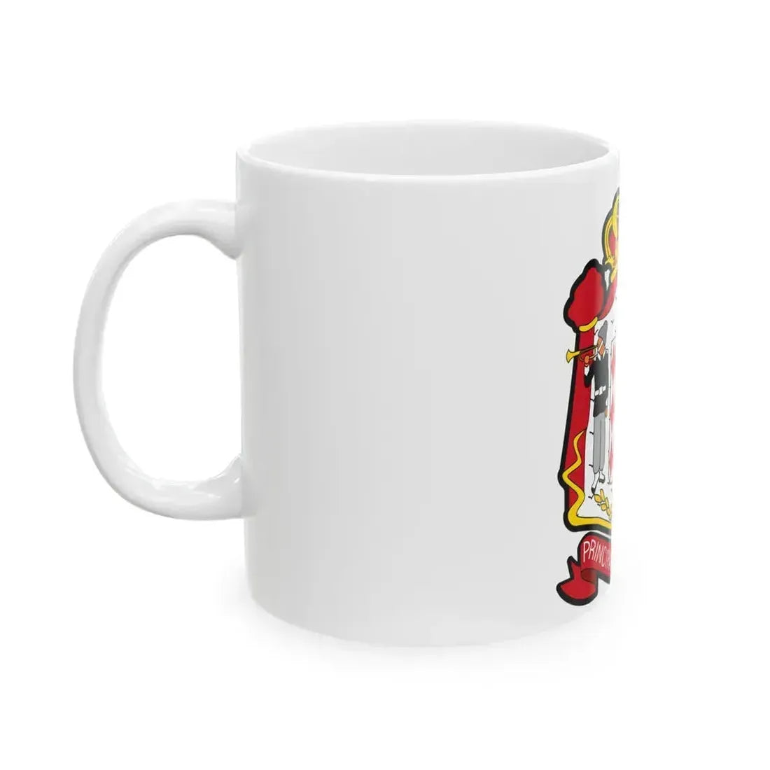 Coat of arms of Monaco - White Coffee Mug - Go Mug Yourself