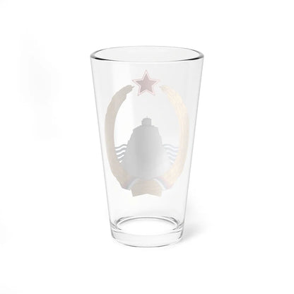 Coat of arms of Montenegro 1945-1993 (Yugoslavia) (Coat of Arms) Pint Glass 16oz - Go Mug Yourself