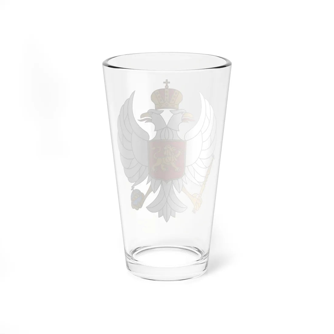 Coat of arms of Montenegro 1992-2004 (Montenegro) (Coat of Arms) Pint Glass 16oz - Go Mug Yourself