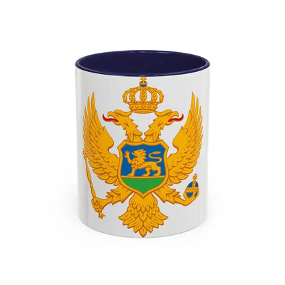 Coat of arms of Montenegro - Accent Coffee Mug 11oz Navy - Go Mug Yourself