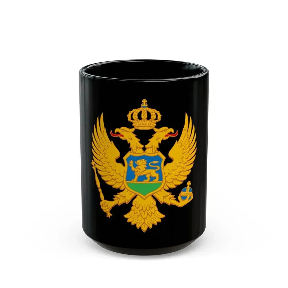 Coat of arms of Montenegro - Black Coffee Mug 15oz - Go Mug Yourself