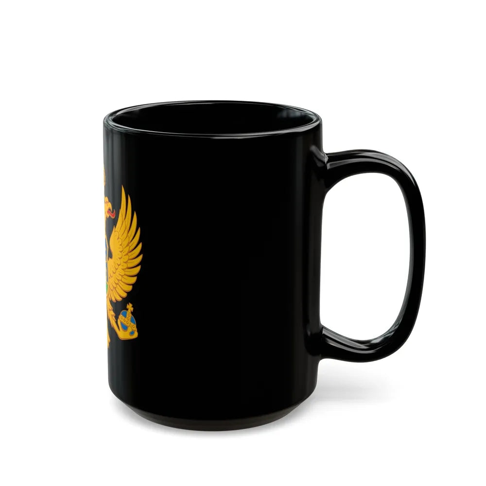 Coat of arms of Montenegro - Black Coffee Mug-Go Mug Yourself