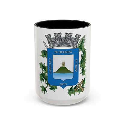 Coat of arms of Montevideo Department - Accent Coffee Mug 15oz Black - Go Mug Yourself