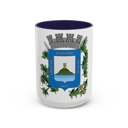 Coat of arms of Montevideo Department - Accent Coffee Mug 15oz Navy - Go Mug Yourself