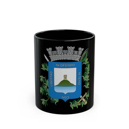 Coat of arms of Montevideo Department - Black Coffee Mug-11oz-Go Mug Yourself