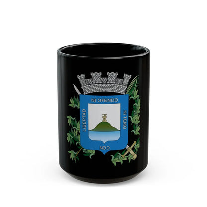 Coat of arms of Montevideo Department - Black Coffee Mug-15oz-Go Mug Yourself