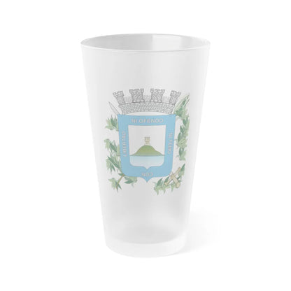 Coat of arms of Montevideo Department - Frosted Pint Glass 16oz-16oz-Frosted-Go Mug Yourself