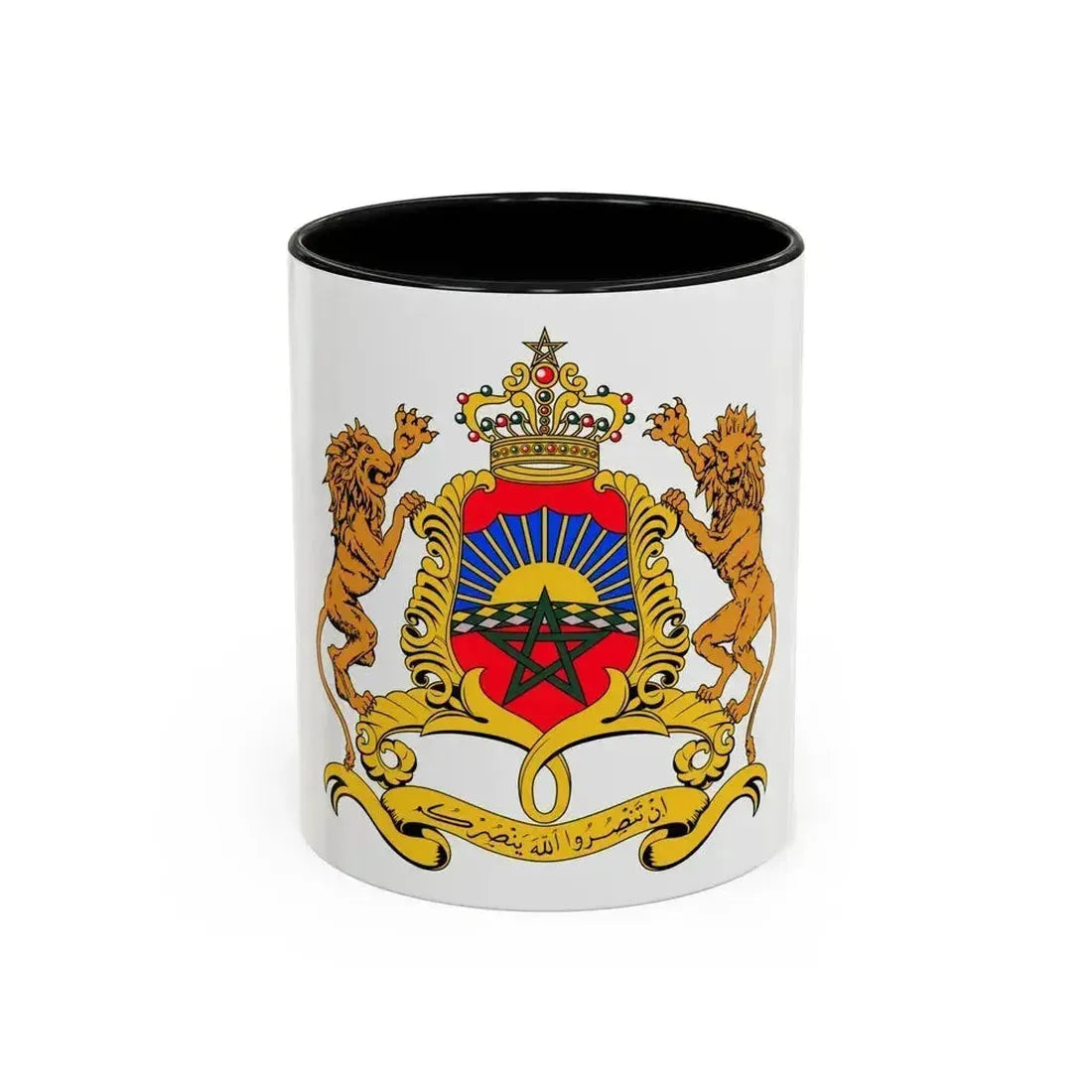 Coat of arms of Morocco - Accent Coffee Mug 11oz Black - Go Mug Yourself
