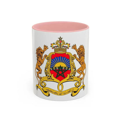 Coat of arms of Morocco - Accent Coffee Mug 11oz Pink - Go Mug Yourself