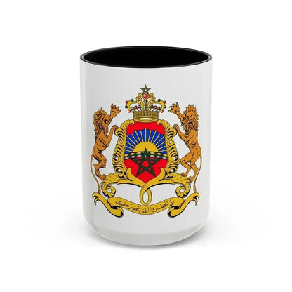 Coat of arms of Morocco - Accent Coffee Mug 15oz Black - Go Mug Yourself