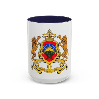 Coat of arms of Morocco - Accent Coffee Mug 15oz Navy - Go Mug Yourself