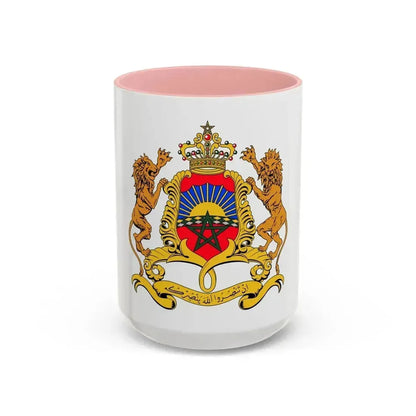 Coat of arms of Morocco - Accent Coffee Mug 15oz Pink - Go Mug Yourself