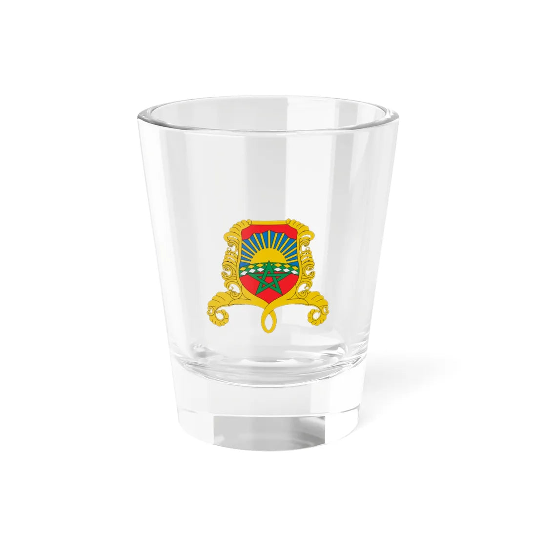 Coat of arms of Morocco Escutcheon (Morocco) (Coat of Arms) Shot Glass 1.5oz 1.5oz - Go Mug Yourself