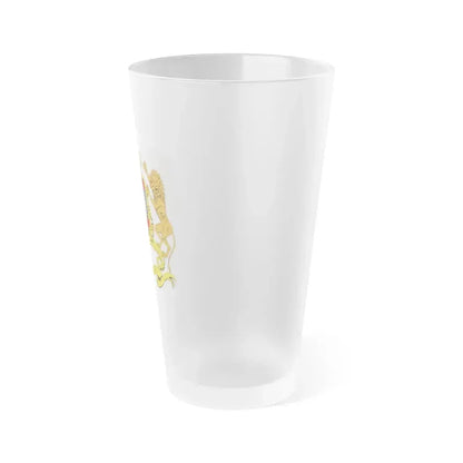 Coat of arms of Morocco - Frosted Pint Glass 16oz - Go Mug Yourself