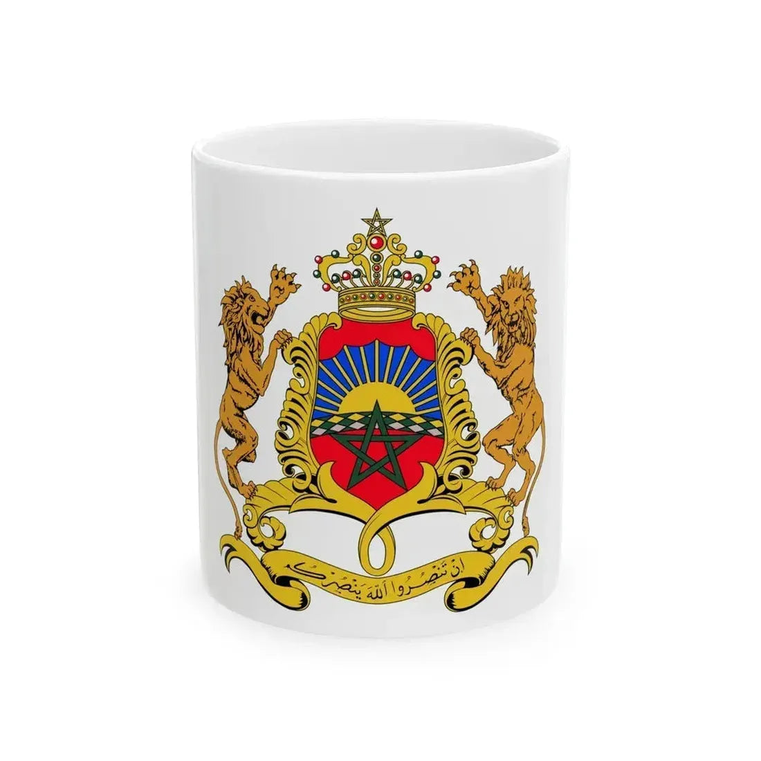 Coat of arms of Morocco - White Coffee Mug 11oz - Go Mug Yourself