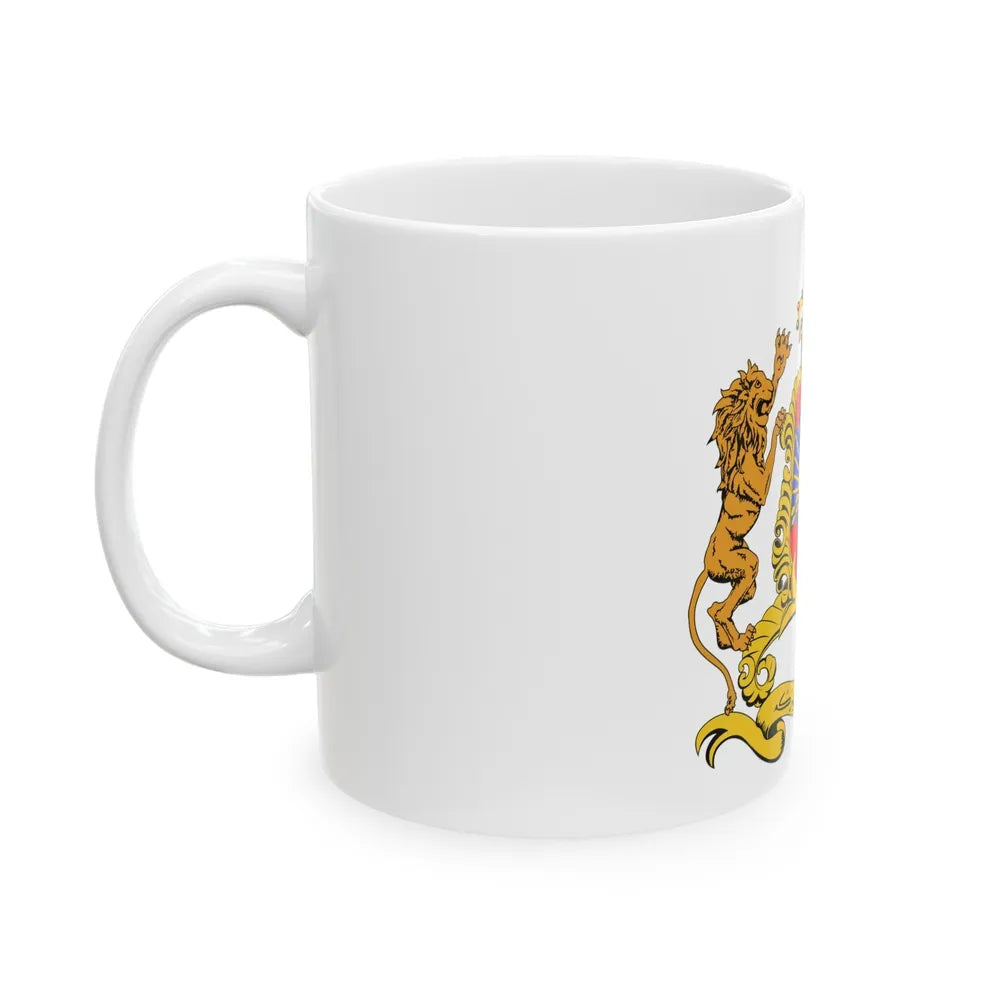 Coat of arms of Morocco - White Coffee Mug-Go Mug Yourself