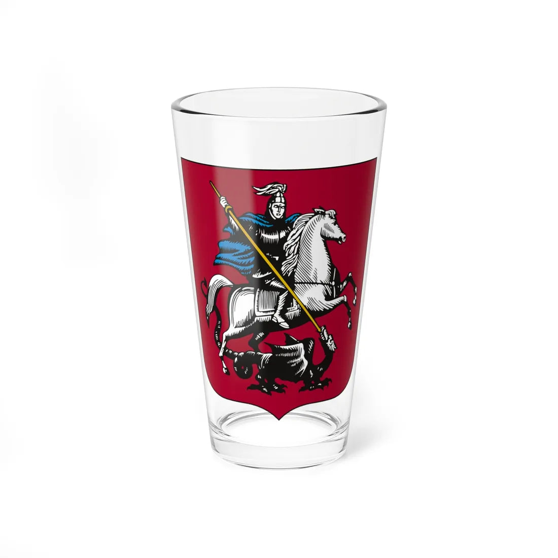 Coat of arms of Moscow (Russia) (Coat of Arms) Pint Glass 16oz 16oz - Go Mug Yourself