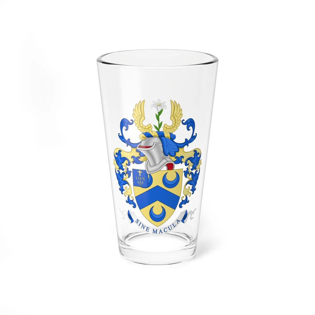 Coat of Arms of Mount St. Marys College (England) (Coat of Arms) Pint Glass 16oz 16oz - Go Mug Yourself