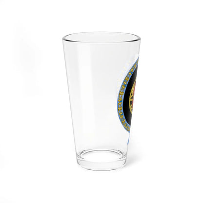 Coat of Arms of Mário Soares Order of the Elephant (Denmark) (Coat of Arms) Pint Glass 16oz - Go Mug Yourself