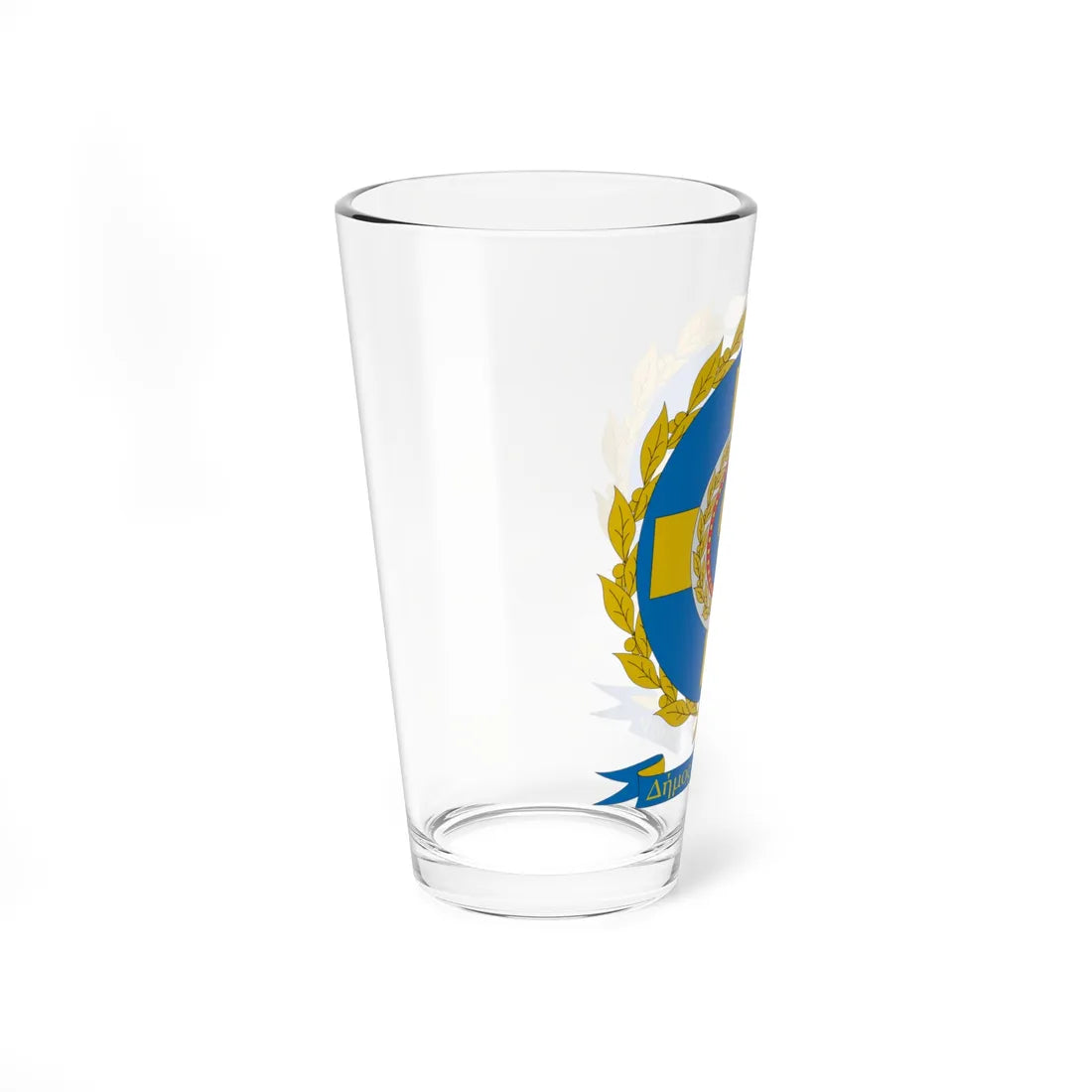 Coat of Arms of Municipality of Athens (Greece) (Coat of Arms) Pint Glass 16oz - Go Mug Yourself