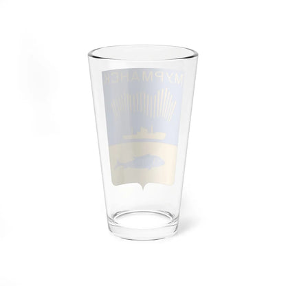 Coat of Arms of Murmansk 1968-2004 (Russia) (Coat of Arms) Pint Glass 16oz - Go Mug Yourself