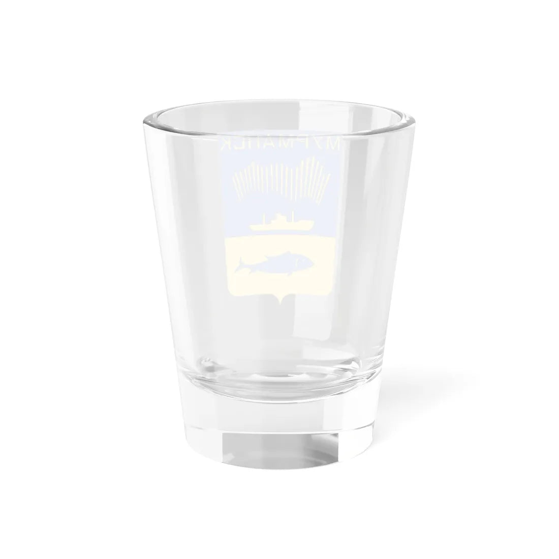 Coat of Arms of Murmansk 1968-2004 (Russia) (Coat of Arms) Shot Glass 1.5oz - Go Mug Yourself