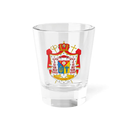 Coat of arms of Mykola Bychok cardinal (Ukraine) (Coat of Arms) Shot Glass 1.5oz 1.5oz - Go Mug Yourself