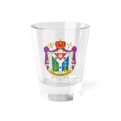 Coat of arms of Mykola Bychok (Ukraine) (Coat of Arms) Shot Glass 1.5oz 1.5oz - Go Mug Yourself