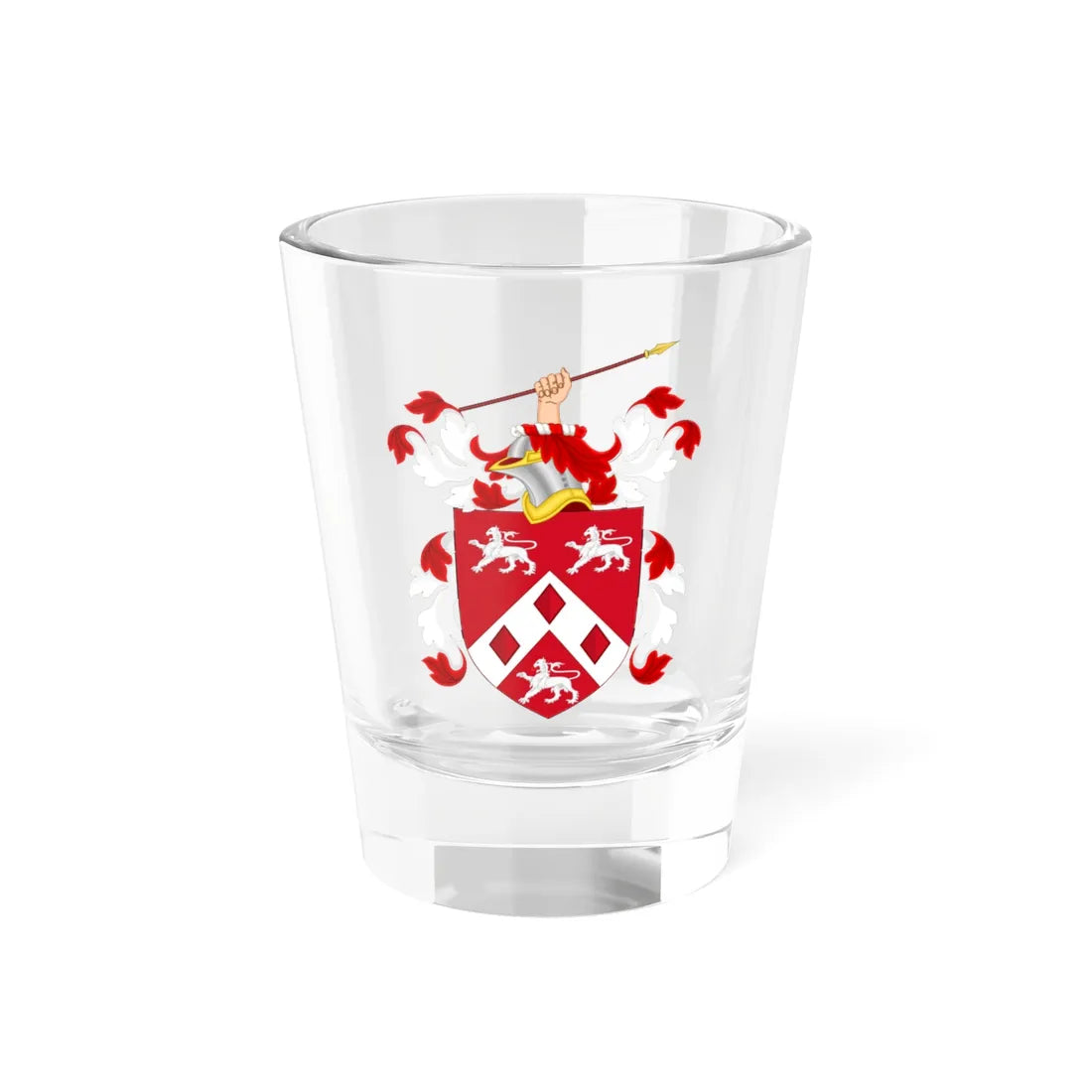 Coat of Arms of Myles Cooper (United States) (Coat of Arms) Shot Glass 1.5oz 1.5oz - Go Mug Yourself