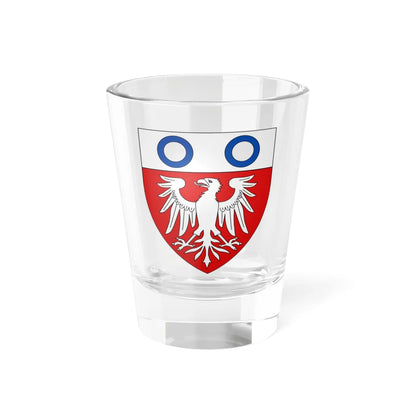 Coat of arms of Myrendeux (Belgium) (Coat of Arms) Shot Glass 1.5oz 1.5oz - Go Mug Yourself