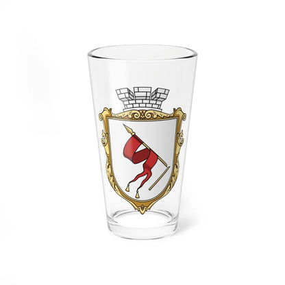 Coat of Arms of Nadvirna (Ukraine) (Coat of Arms) Pint Glass 16oz 16oz - Go Mug Yourself