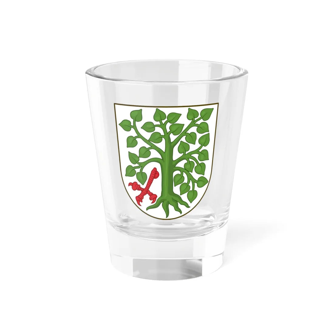 Coat of arms of Nakskov (Denmark) (Coat of Arms) Shot Glass 1.5oz 1.5oz - Go Mug Yourself