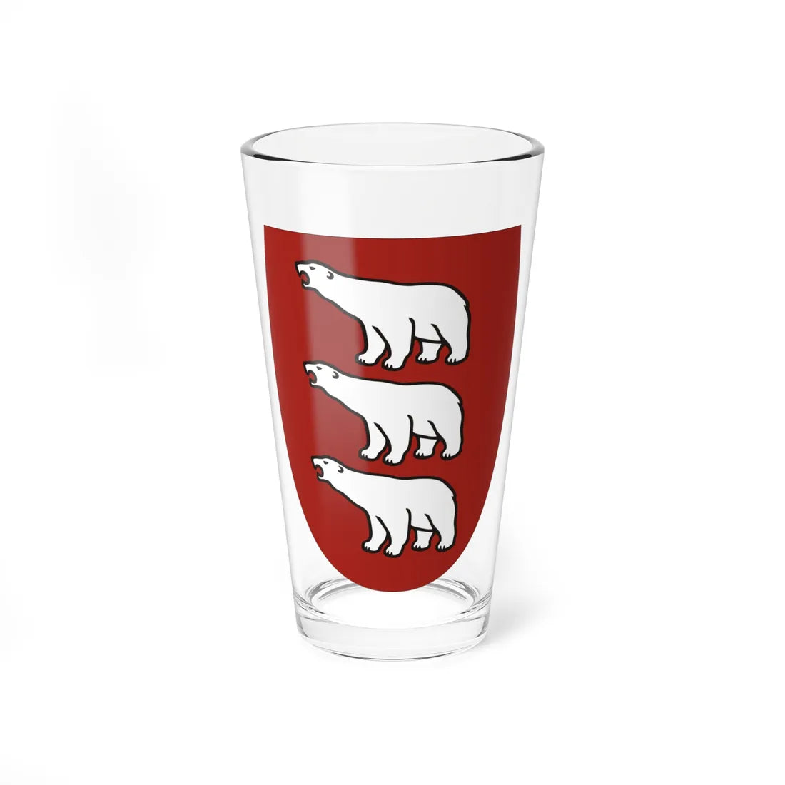Coat of arms of Nanortalik (Coat of Arms) Pint Glass 16oz 16oz - Go Mug Yourself