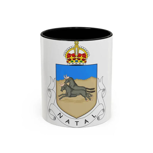 Coat of arms of Natal 1907-1997 - Accent Coffee Mug 11oz Black - Go Mug Yourself