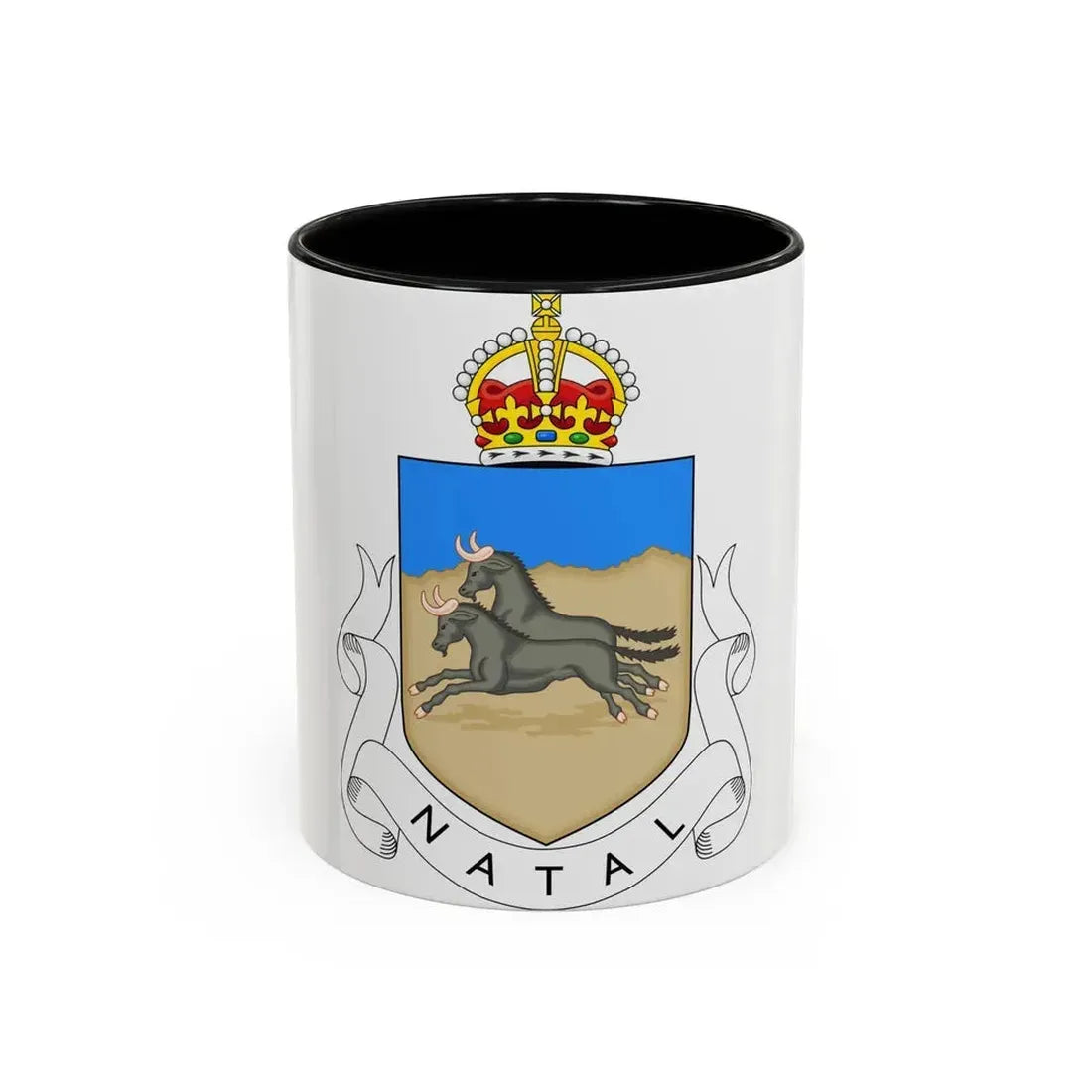 Coat of arms of Natal 1907-1997 - Accent Coffee Mug 11oz Black - Go Mug Yourself