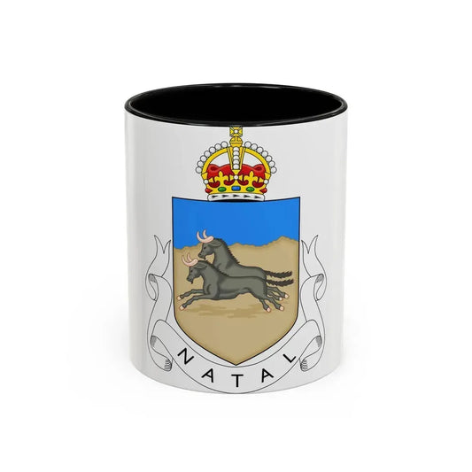 Coat of arms of Natal 1907-1997 - Accent Coffee Mug 11oz Black - Go Mug Yourself