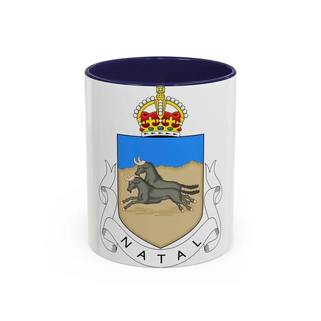 Coat of arms of Natal 1907-1997 - Accent Coffee Mug 11oz Navy - Go Mug Yourself